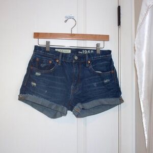 Cuffed jean shorts from Gap in size 28 x 30
